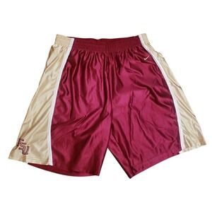 Nike Florida State University Shiny Shorts Gold Garnet XXL 2XL